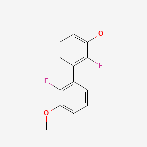 molecular formula C14H12F2O2 B12724603 2,2'-Difluoro-3,3'-dimethoxy-1,1'-biphenyl CAS No. 2316733-82-9