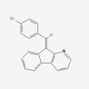 molecular formula C19H12BrN B12724675 9-(4-Bromobenzylidene)-1-azafluorene CAS No. 110576-15-3