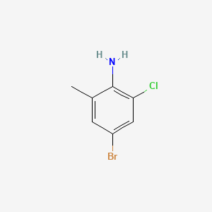 molecular formula C7H7BrClN B1272470 4-Bromo-2-chloro-6-methylaniline CAS No. 30273-42-8