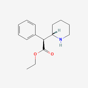 molecular formula C15H21NO2 B12724745 L-Ethylphenidate CAS No. 852020-43-0