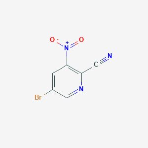 molecular formula C6H2BrN3O2 B1272476 5-Bromo-2-Cyano-3-Nitropyridine CAS No. 573675-25-9