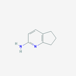 molecular formula C8H10N2 B127250 6,7-dihydro-5H-cyclopenta[b]pyridin-2-amine CAS No. 146331-19-3