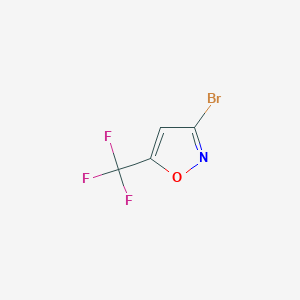molecular formula C4HBrF3NO B1272502 3-Bromo-5-(trifluoromethyl)isoxazole CAS No. 933673-61-1