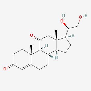 molecular formula C21H30O4 B12725077 4-Pregnene-20,21-diol-3,11-dione, (20R)- CAS No. 600-69-1