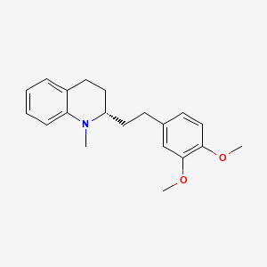 molecular formula C20H25NO2 B12725082 Cuspareine CAS No. 442-33-1