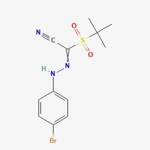 2-[2-(4-Bromophenyl)hydrazono]-2-(tert-butylsulfonyl)acetonitrile
