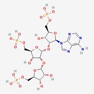 molecular formula C20H32N5O21P3 B12725131 Diphosphoribosyl-adenosine monophosphate CAS No. 70028-80-7