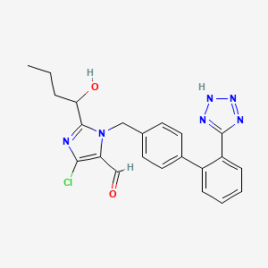 molecular formula C22H21ClN6O2 B12725176 Losartan metabolite P1 CAS No. 1807608-19-0