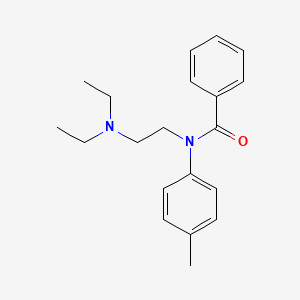 molecular formula C20H26N2O B12725211 Benzamide, N-(2-(diethylamino)ethyl)-N-(4-methylphenyl)- CAS No. 69243-37-4