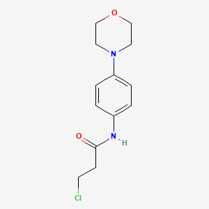 3-chloro-N-(4-morpholinophenyl)propanamide