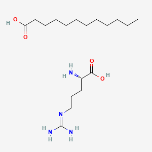 molecular formula C18H38N4O4 B12725268 Arginine laurate CAS No. 3036-13-3