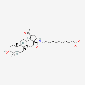 molecular formula C40H67NO5 B12725282 N-(3beta-Hydroxy-30-nor-20-oxolupan-28-oyl)-11-aminoundecanoic acid CAS No. 150840-49-6
