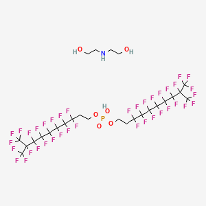 molecular formula C26H20F38NO6P B12725285 Einecs 304-903-3 CAS No. 94291-77-7