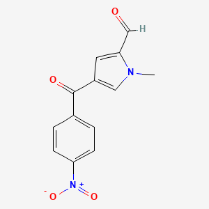 molecular formula C13H10N2O4 B1272533 1-methyl-4-(4-nitrobenzoyl)-1H-pyrrole-2-carbaldehyde CAS No. 128843-59-4