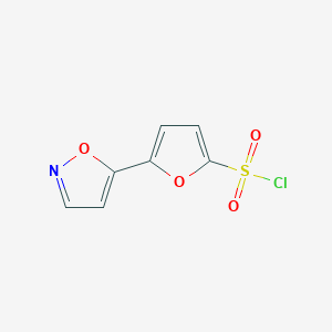 molecular formula C7H4ClNO4S B1272542 5-(1,2-oxazol-5-yl)furan-2-sulfonyl Chloride CAS No. 551930-54-2