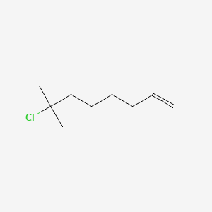 molecular formula C10H17Cl B12725478 7-Chloro-7-methyl-3-methyleneoct-1-ene CAS No. 26492-09-1