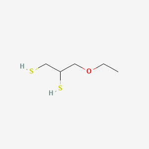 molecular formula C5H12OS2 B12725626 3-Ethoxypropane-1,2-dithiol CAS No. 90325-02-3