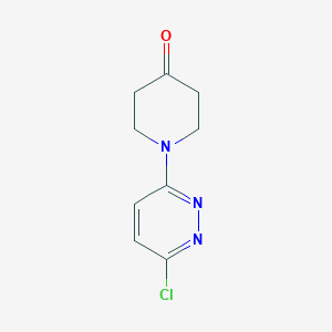 molecular formula C9H10ClN3O B1272565 1-(6-Chloropyridazin-3-yl)piperidin-4-one CAS No. 303149-95-3
