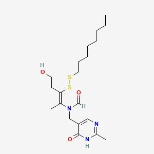 molecular formula C20H33N3O3S2 B12725694 Oxythiamine octyl disulfide CAS No. 84714-60-3