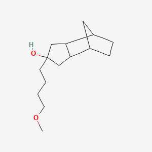 molecular formula C15H26O2 B12725708 Octahydro-2-(4-methoxybutyl)-4,7-methano-1H-inden-2-ol CAS No. 94231-46-6