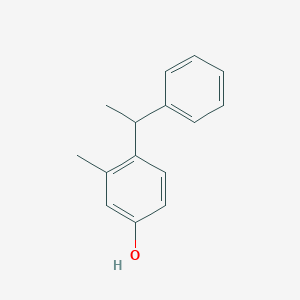 molecular formula C15H16O B12725715 3-Methyl-4-(alpha-methylbenzyl)phenol CAS No. 35770-75-3