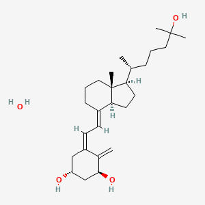 molecular formula C27H46O4 B12725765 Calcitriol monohydrate CAS No. 77326-95-5