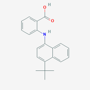 molecular formula C21H21NO2 B12725819 N-(4-Isobutyl-1-naphthyl)anthranilic acid CAS No. 51670-19-0