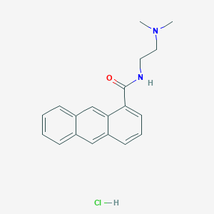 molecular formula C19H21ClN2O B12725894 N-(2-Dimethylaminoethyl)-1-anthracenecarboxamide hydrochloride CAS No. 112022-20-5