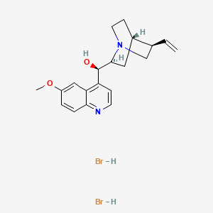 molecular formula C20H26Br2N2O2 B12725940 Quinine dihydrobromide CAS No. 549-47-3