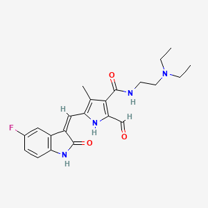 molecular formula C22H25FN4O3 B12725963 H6V8EA3Xjx CAS No. 2377533-92-9