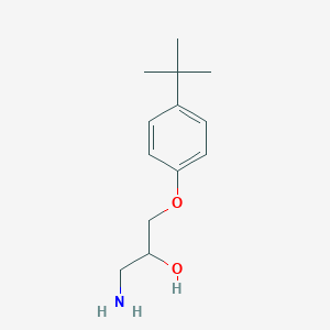 molecular formula C13H21NO2 B1272605 1-氨基-3-(4-叔丁基苯氧基)-丙烷-2-醇 CAS No. 41403-84-3