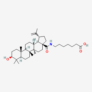 molecular formula C37H61NO4 B12726178 N-(3beta-Hydroxylup-20(29)-en-28-oyl)-7-aminoheptanoic acid CAS No. 150840-28-1