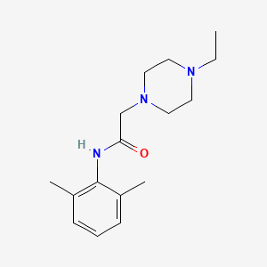 molecular formula C16H25N3O B12726302 N-(2,6-dimethylphenyl)-2-(4-ethylpiperazin-1-yl)acetamide CAS No. 896218-87-4
