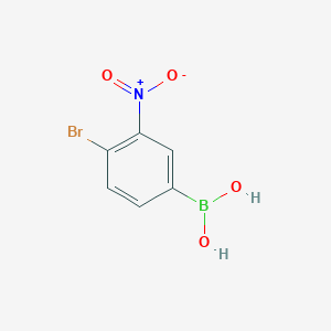 molecular formula C6H5BBrNO4 B1272631 4-溴-3-硝基苯硼酸 CAS No. 74386-13-3