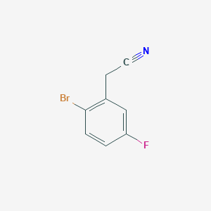 B1272632 2-Bromo-5-fluorophenylacetonitrile CAS No. 886761-96-2