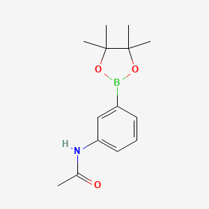 molecular formula C14H20BNO3 B1272637 N-(3-(4,4,5,5-Tetramethyl-1,3,2-dioxaborolan-2-yl)phenyl)acetamide CAS No. 480424-93-9