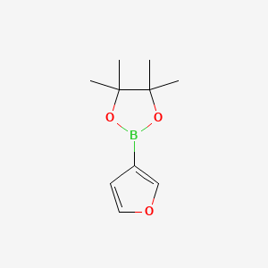 molecular formula C10H15BO3 B1272638 2-(Furan-3-yl)-4,4,5,5-tetramethyl-1,3,2-dioxaborolane CAS No. 248924-59-6