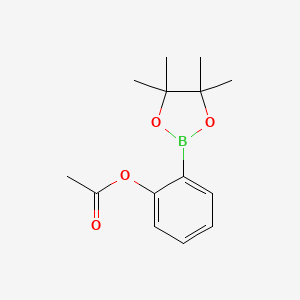 B1272639 2-(4,4,5,5-Tetramethyl-1,3,2-dioxaborolan-2-yl)phenyl acetate CAS No. 480424-68-8
