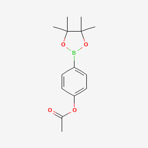 molecular formula C14H19BO4 B1272640 4-(4,4,5,5-Tetramethyl-1,3,2-dioxaborolan-2-yl)phenyl acetate CAS No. 480424-70-2