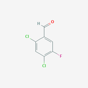 molecular formula C7H3Cl2FO B1272641 2,4-Dichloro-5-fluorobenzaldehyde CAS No. 86522-91-0