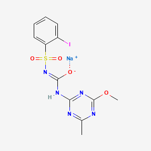 molecular formula C12H11IN5NaO4S B12726449 Iofensulfuron-sodium CAS No. 1144097-30-2
