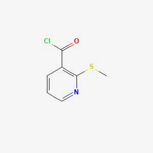 molecular formula C7H6ClNOS B1272650 2-(Methylthio)nicotinoyl chloride CAS No. 97936-43-1