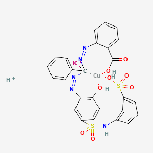 molecular formula C26H21CuKN5O8S2+ B12726536 Einecs 281-888-9 CAS No. 84057-70-5
