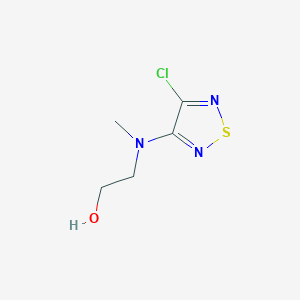 molecular formula C5H8ClN3OS B1272655 2-[(4-Chloro-1,2,5-thiadiazol-3-yl)(methyl)amino]ethanol CAS No. 877802-01-2