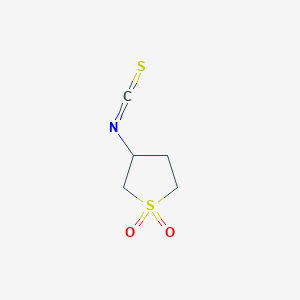 molecular formula C5H7NO2S2 B1272658 3-Isothiocyanatotetrahydrothiophene 1,1-dioxide CAS No. 85109-44-0