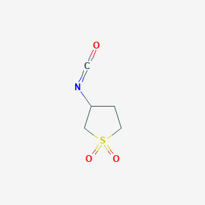 molecular formula C5H7NO3S B1272659 3-Isocyanatotetrahydrothiophene 1,1-dioxide CAS No. 24373-66-8