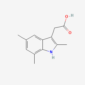 (2,5,7-trimethyl-1H-indol-3-yl)acetic acid