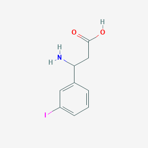 molecular formula C9H10INO2 B1272667 3-Amino-3-(3-iodophenyl)propanoic acid CAS No. 299169-95-2