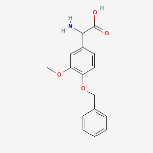 Amino-(4-benzyloxy-3-methoxy-phenyl)-acetic acid