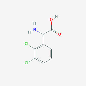 molecular formula C8H7Cl2NO2 B1272670 Amino-(2,3-dichloro-phenyl)-acetic acid CAS No. 318270-11-0